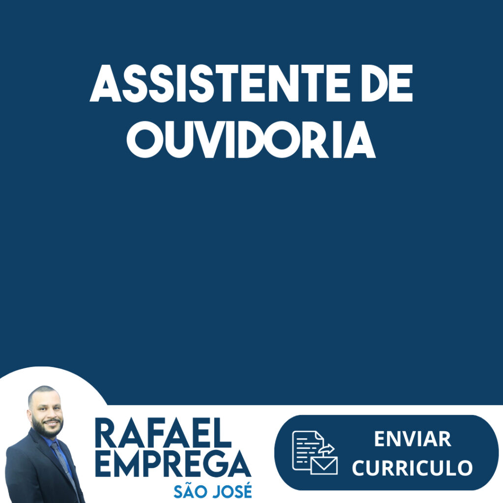 Assistente De Ouvidoria-São José Dos Campos - Sp 1