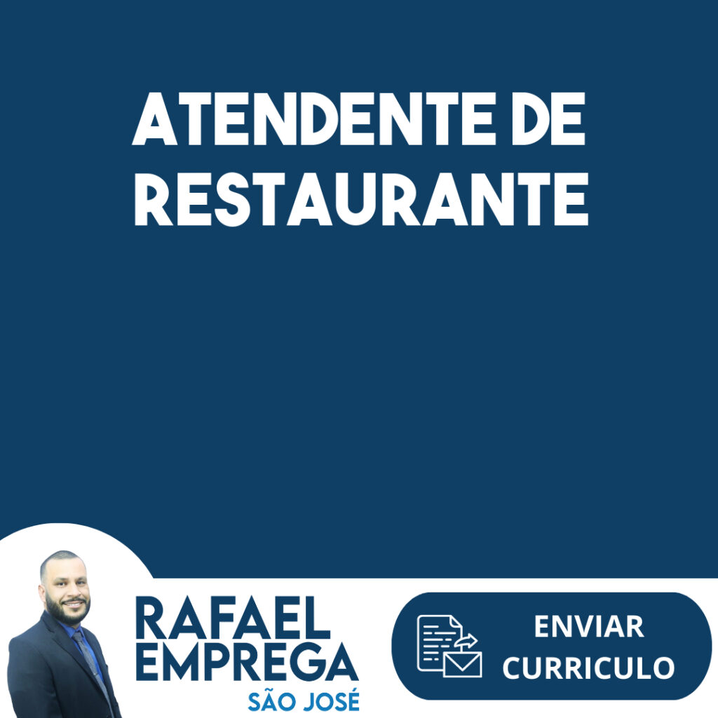 Atendente De Restaurante-São José Dos Campos - Sp 1