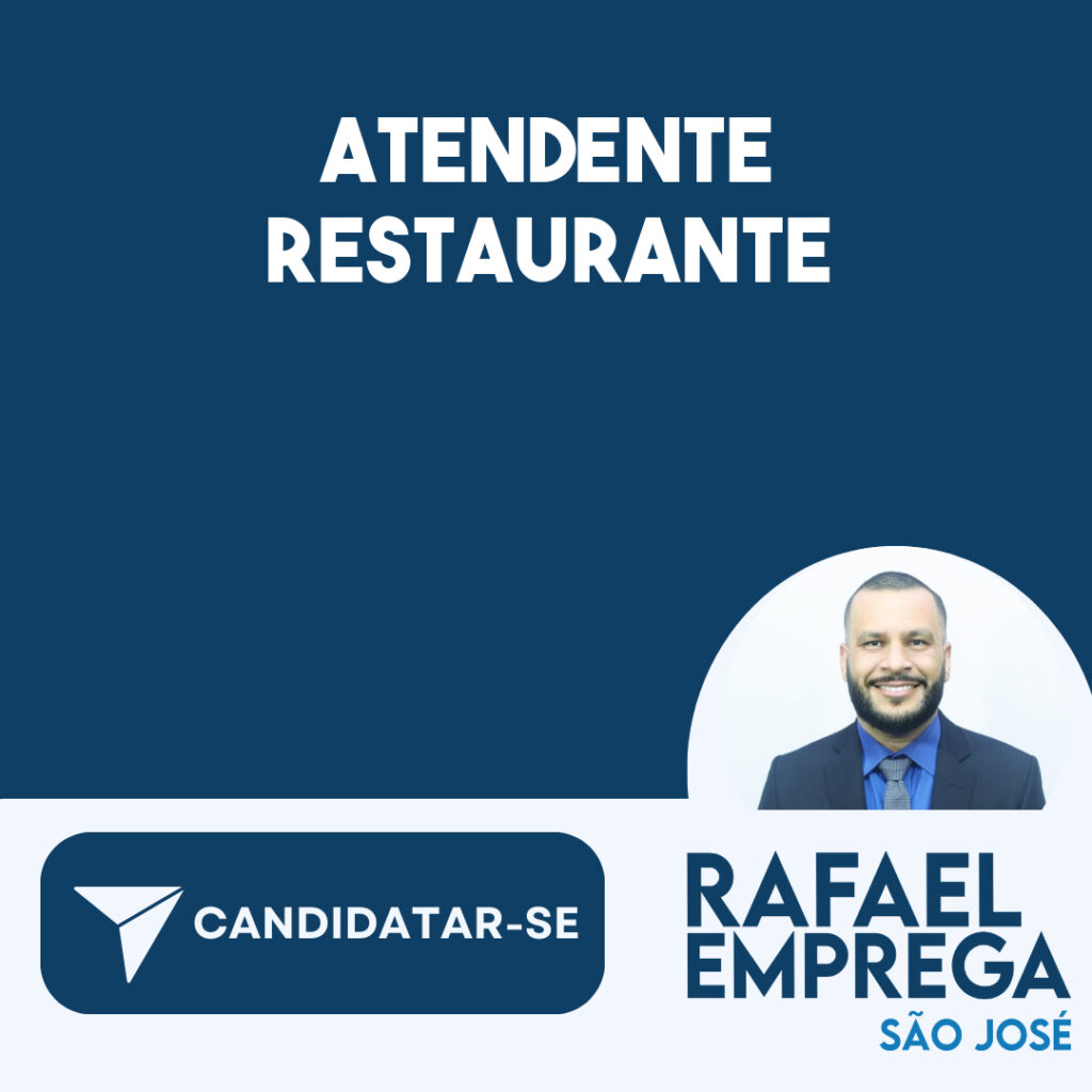 Atendente Restaurante-Jacarei - Sp 1