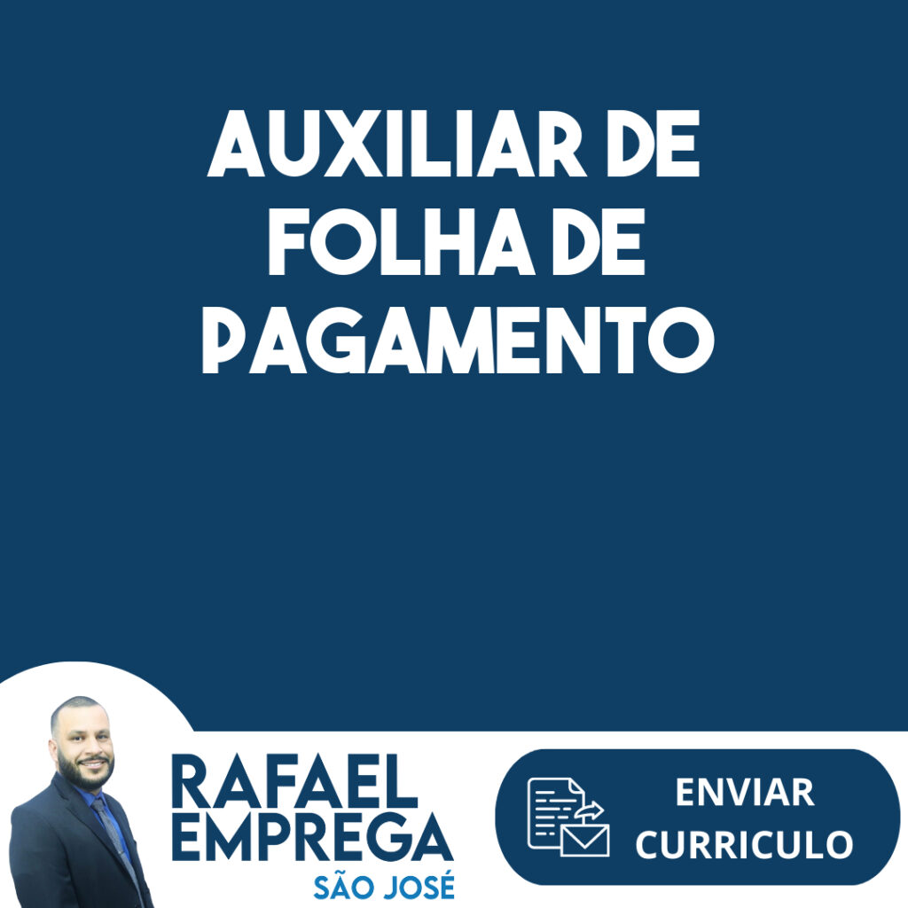 Auxiliar De Folha De Pagamento-São José Dos Campos - Sp 1