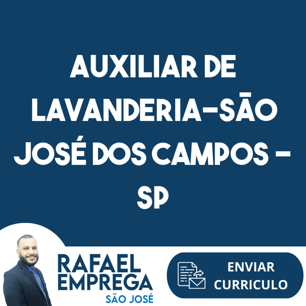 Auxiliar De Lavanderia-São José Dos Campos - Sp 1