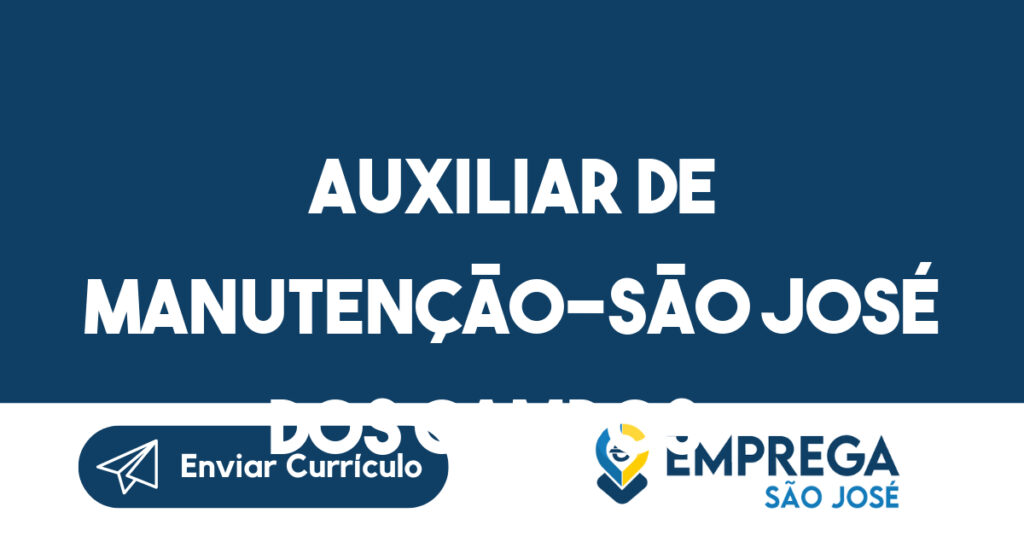 Auxiliar De Manutenção-São José Dos Campos - Sp 1