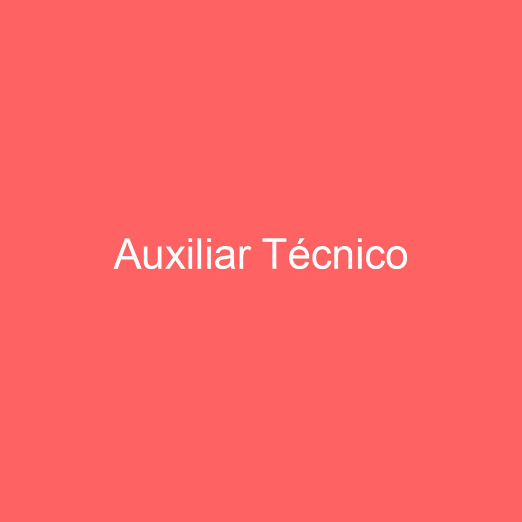 Auxiliar Técnico-São José Dos Campos - Sp 1