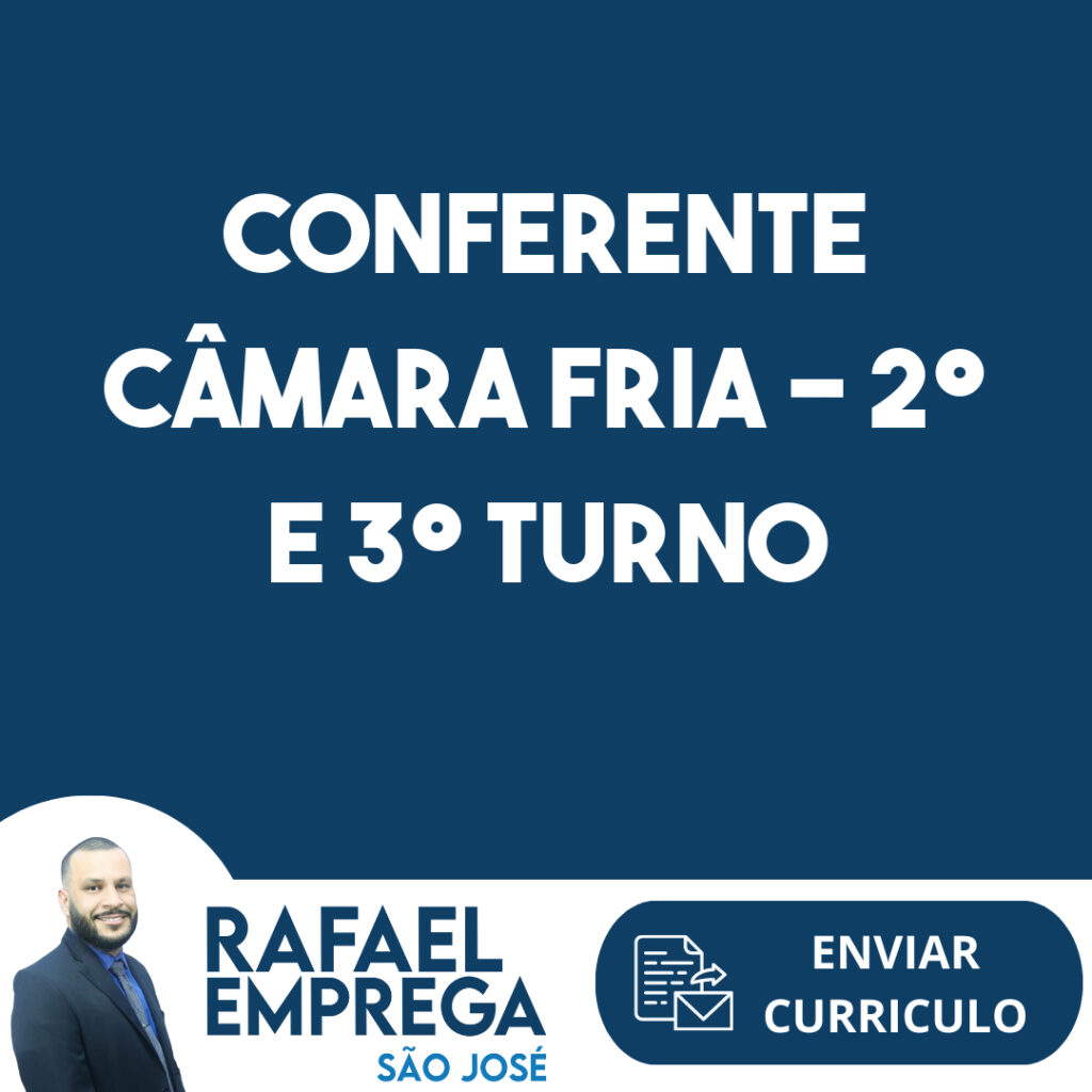 Conferente Câmara Fria - 2º E 3º Turno-Jacarei - Sp 1