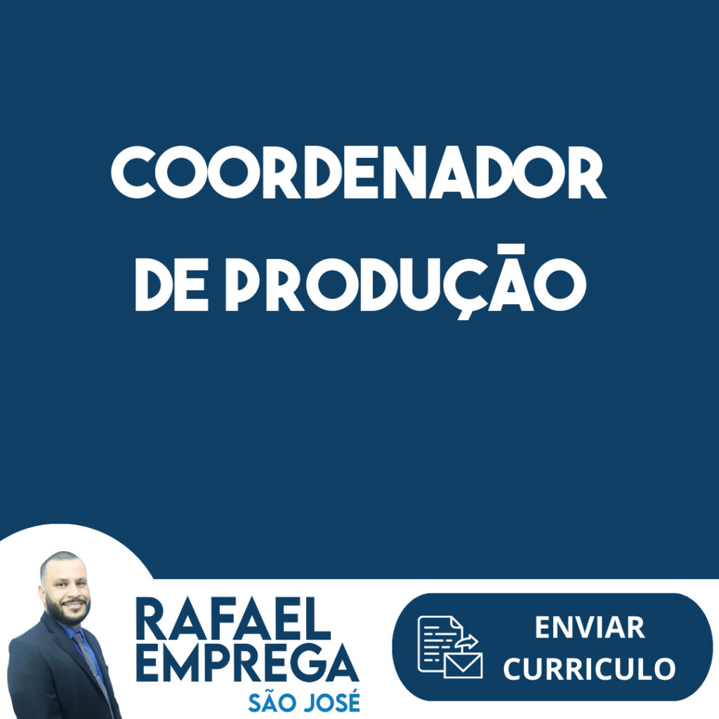 Coordenador De Produção-Jacarei - Sp 1