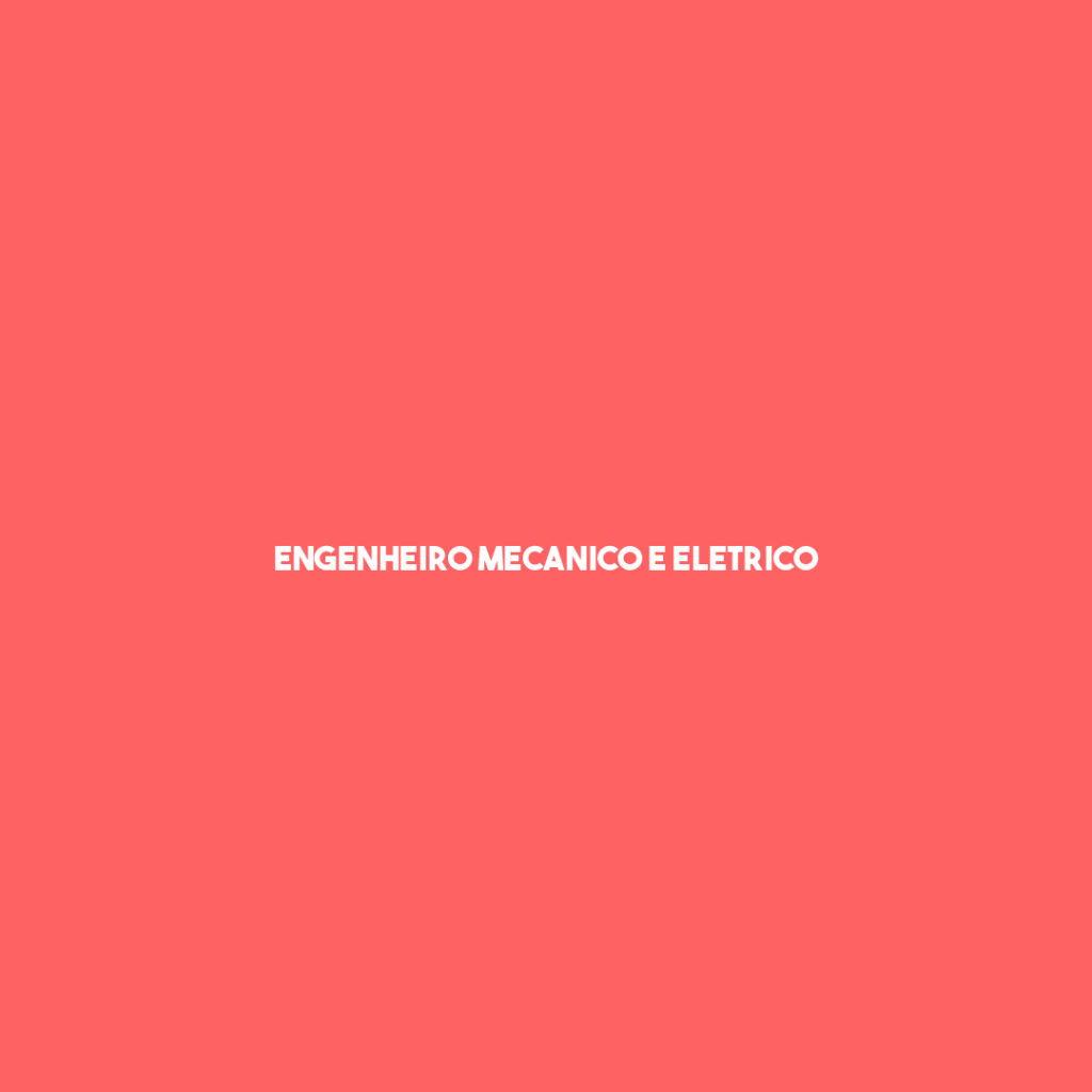 Engenheiro Mecanico E Eletrico-Caçapava - Sp 1