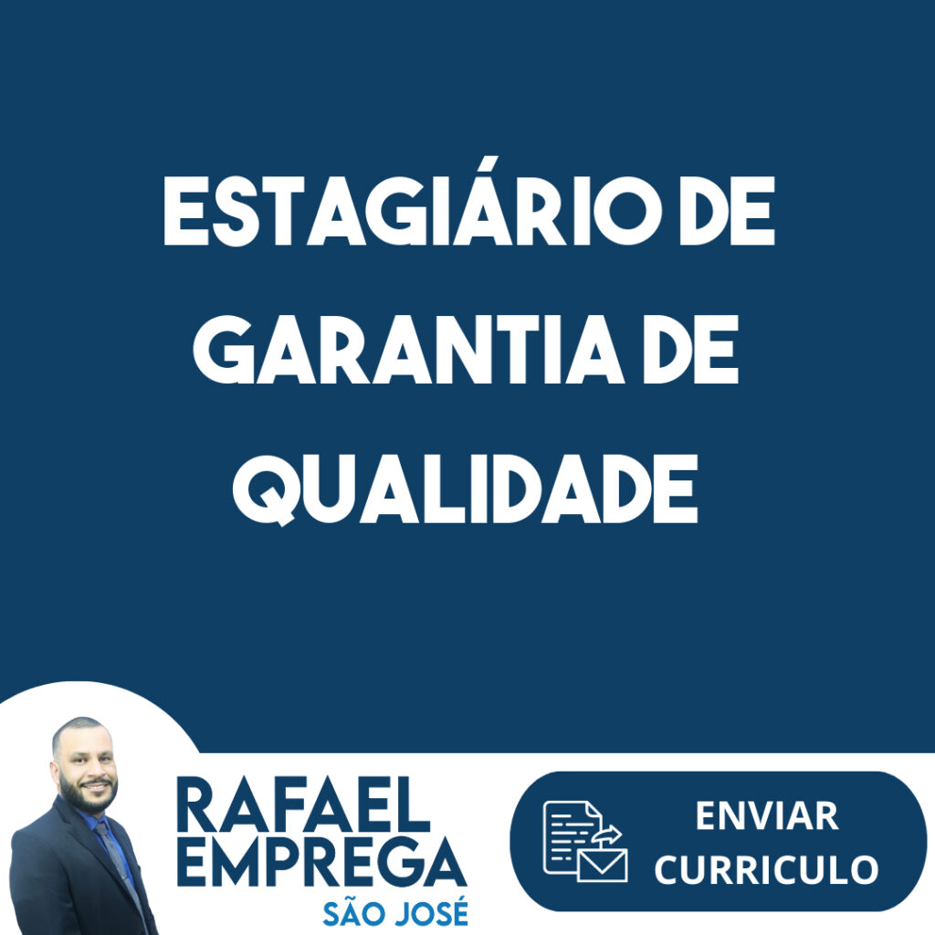 Estagiário De Garantia De Qualidade-Jacarei - Sp 1