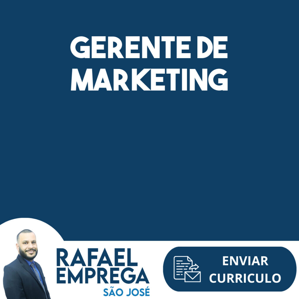 Gerente De Marketing-São José Dos Campos - Sp 1