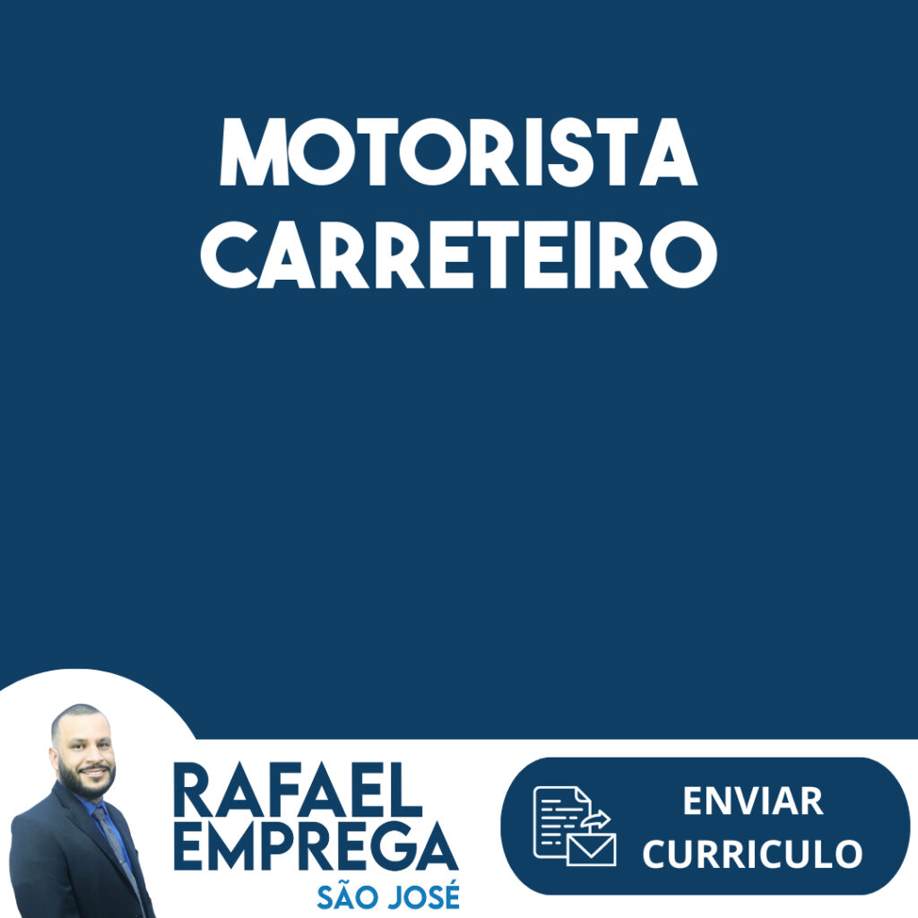 Motorista Carreteiro-São José Dos Campos - Sp 1