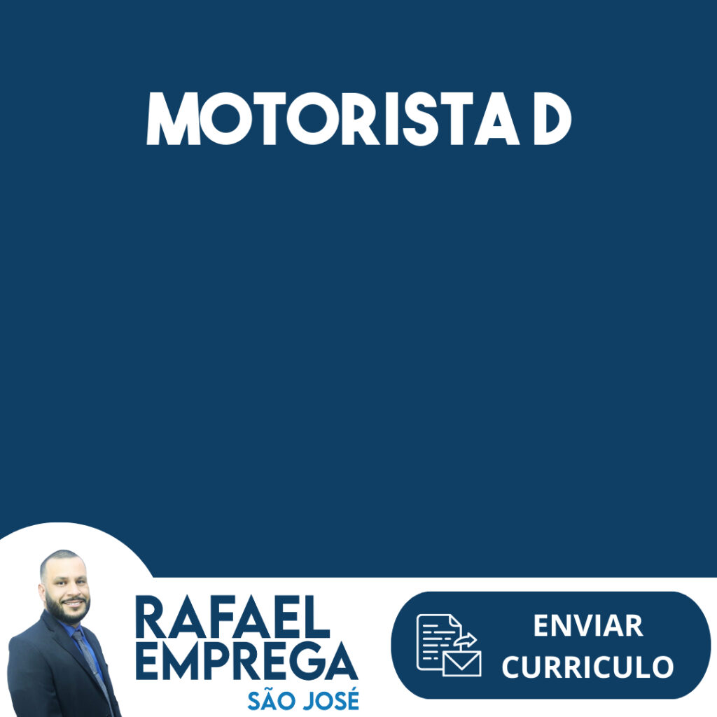 Motorista D-São José Dos Campos - Sp 1