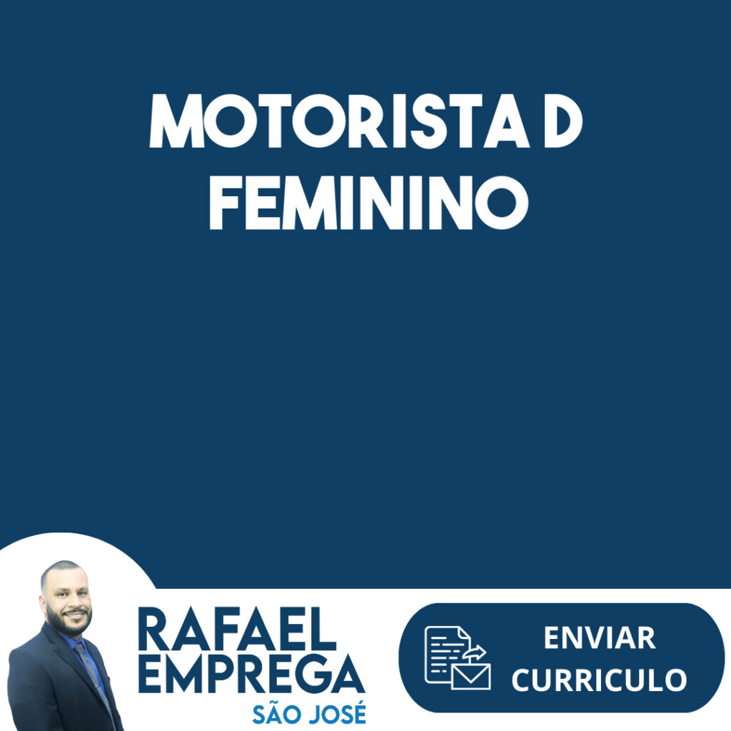 Motorista D Feminino-São José Dos Campos - Sp 1