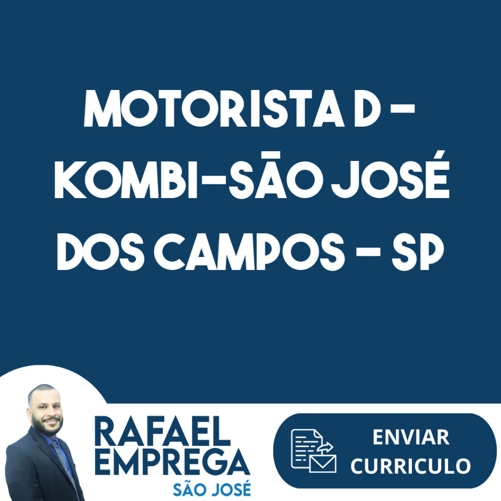 Motorista D - Kombi-São José Dos Campos - Sp 1