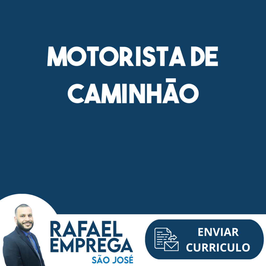 Motorista De Caminhão-São José Dos Campos - Sp 1