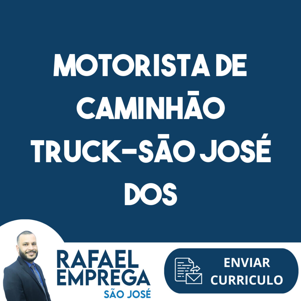 Motorista De Caminhão Truck-São José Dos Campos - Sp 1