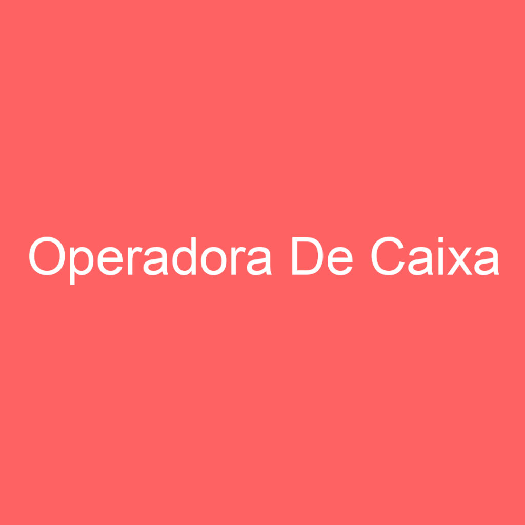 Operadora De Caixa-São José Dos Campos - Sp 1