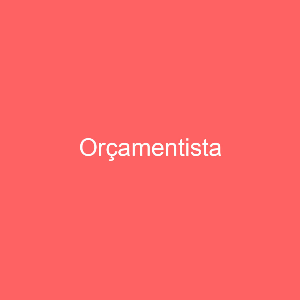 Orçamentista-Jacarei - Sp 1