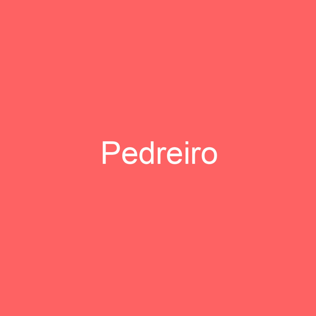 Pedreiro 1