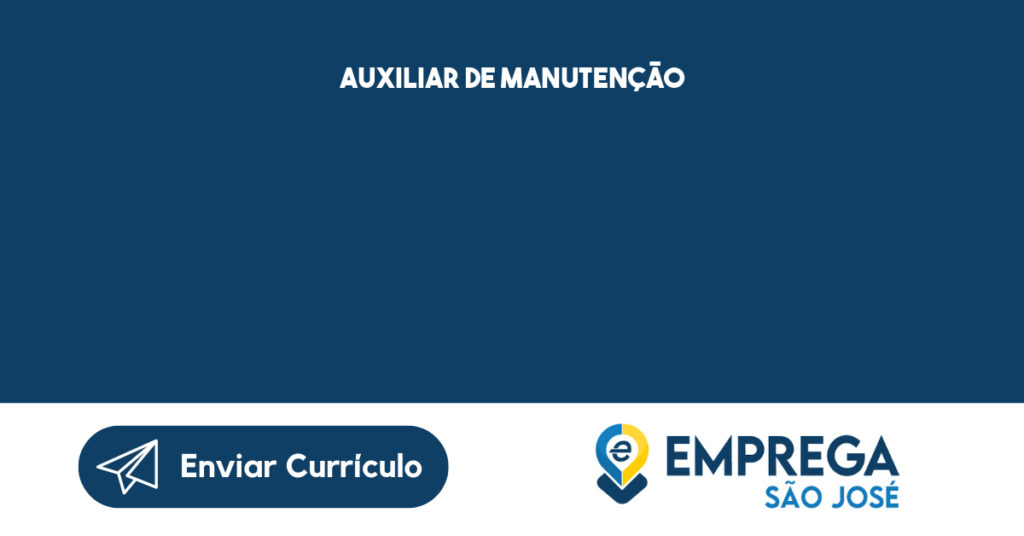 Auxiliar De Manutenção-Caçapava - Sp 1