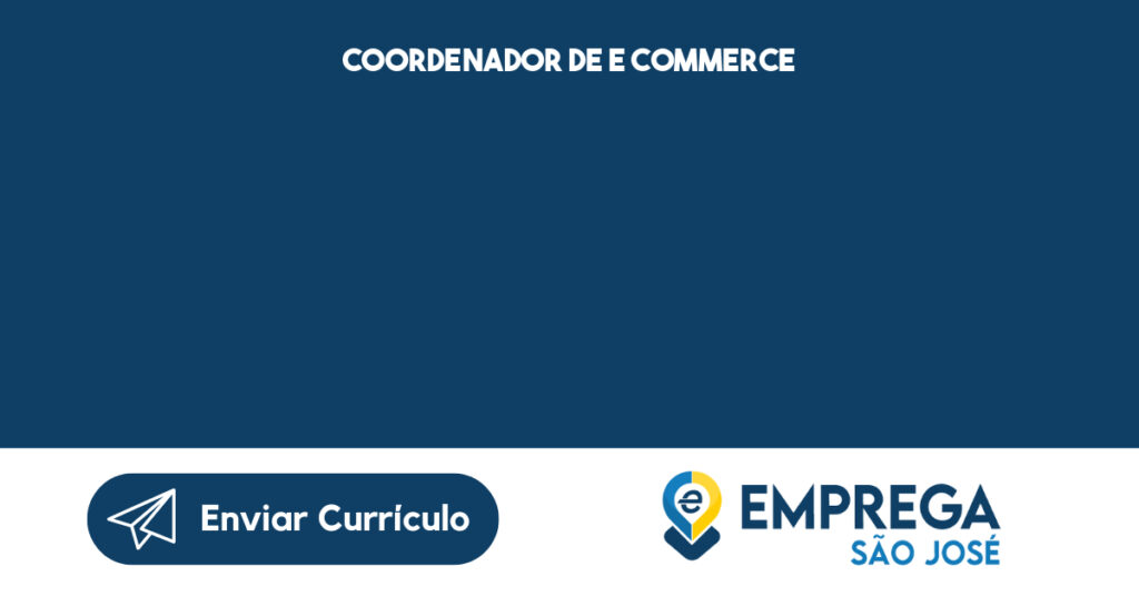 Coordenador De E Commerce-São José Dos Campos - Sp 1