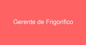 Gerente de Frigorifico 10