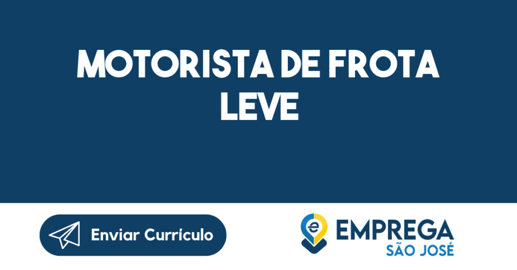 Motorista de Frota Leve-Jacarei - SP 1