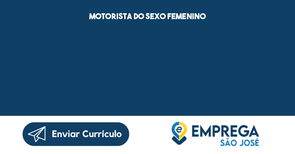 Motorista Do Sexo Femenino-São José Dos Campos - Sp 1