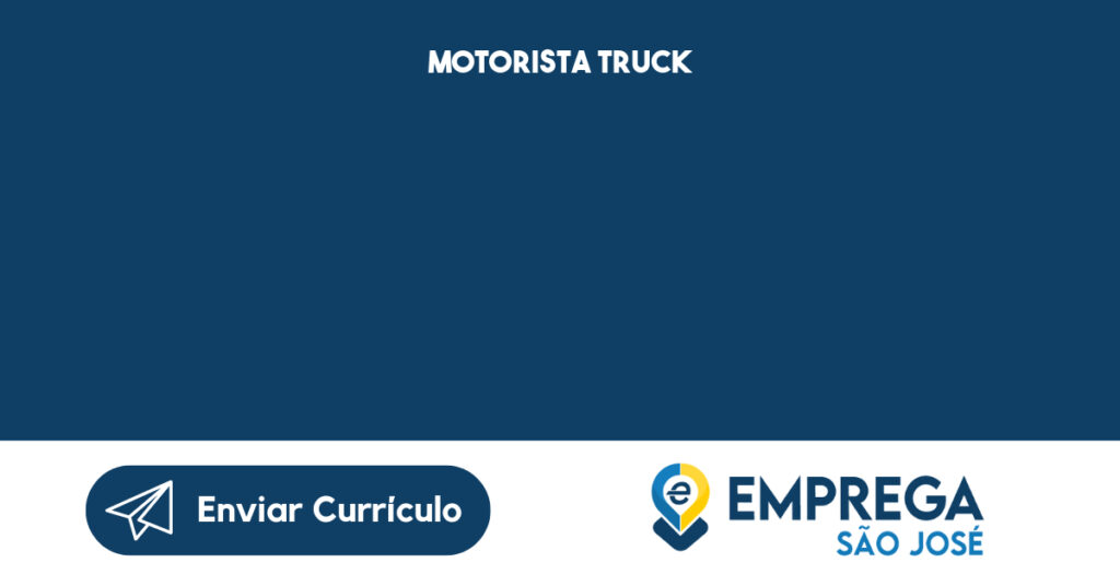 Motorista Truck-São José Dos Campos - Sp 1