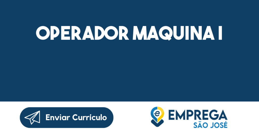 Operador Maquina I-Jacarei - SP 1