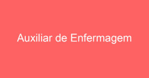 Auxiliar de Enfermagem 14