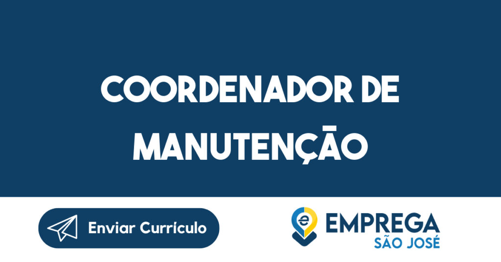 Coordenador de Manutenção-Jacarei - SP 1