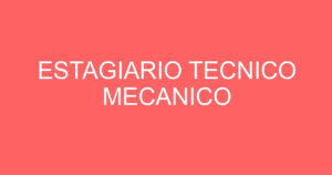 ESTAGIARIO TECNICO MECANICO 3