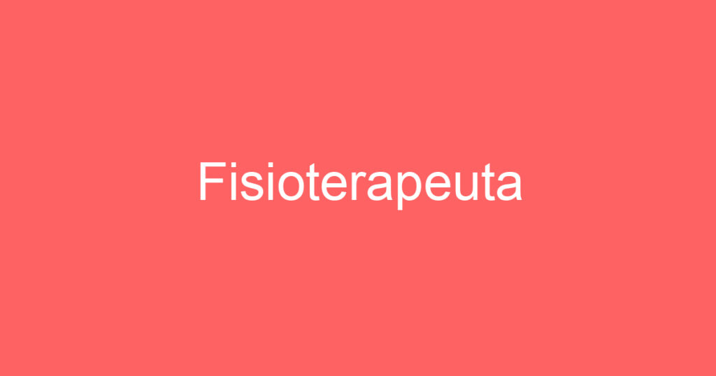 Fisioterapeuta 1