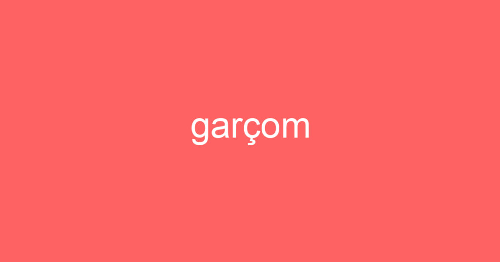 garçom 1