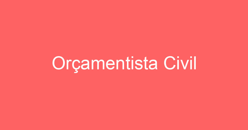 Orçamentista Civil 1