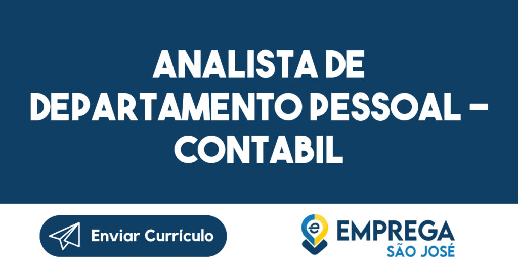 Analista de Departamento Pessoal - Contabil-São José dos Campos - SP 1