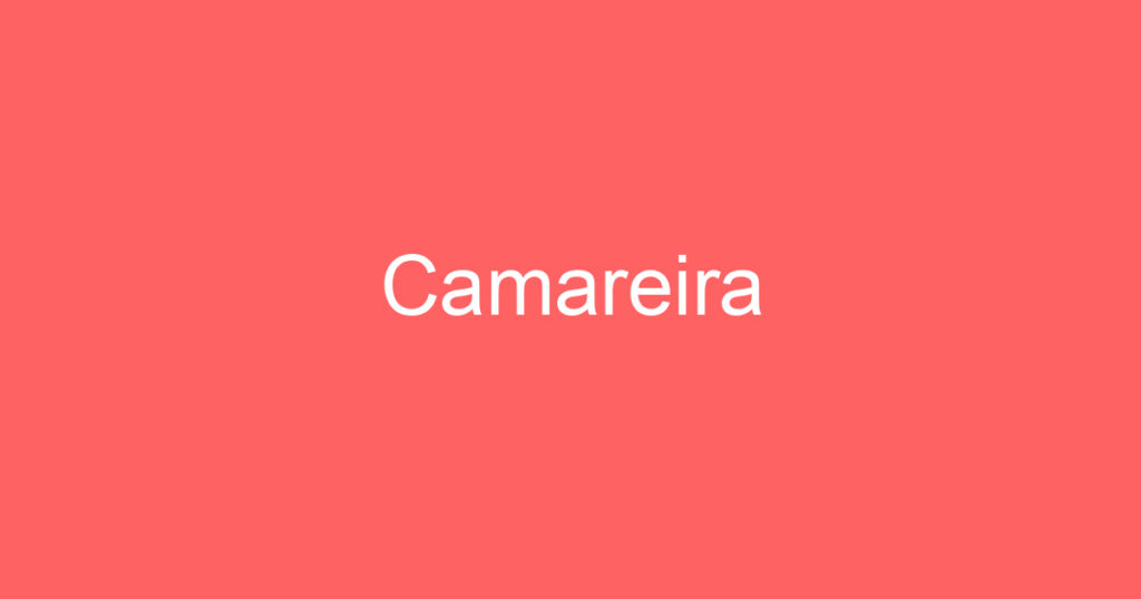 Camareira 1