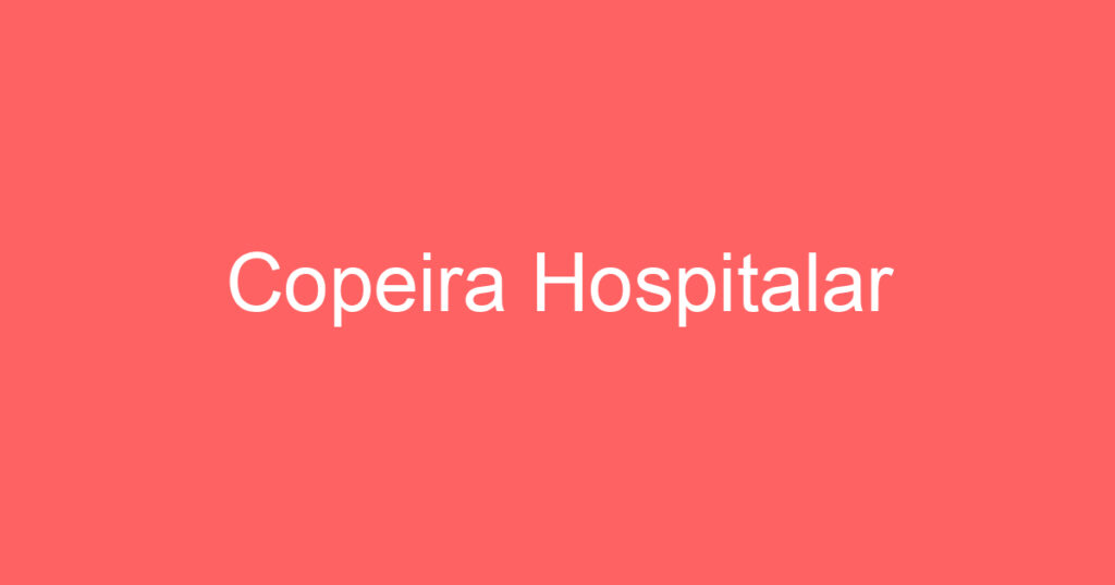 Copeira Hospitalar 1