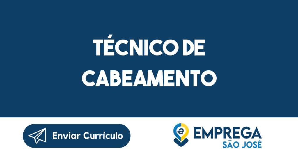 Técnico de Cabeamento-Jacarei - SP 1