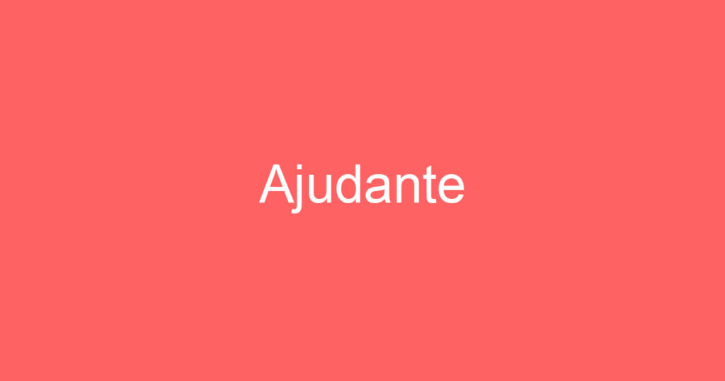 Ajudante 1