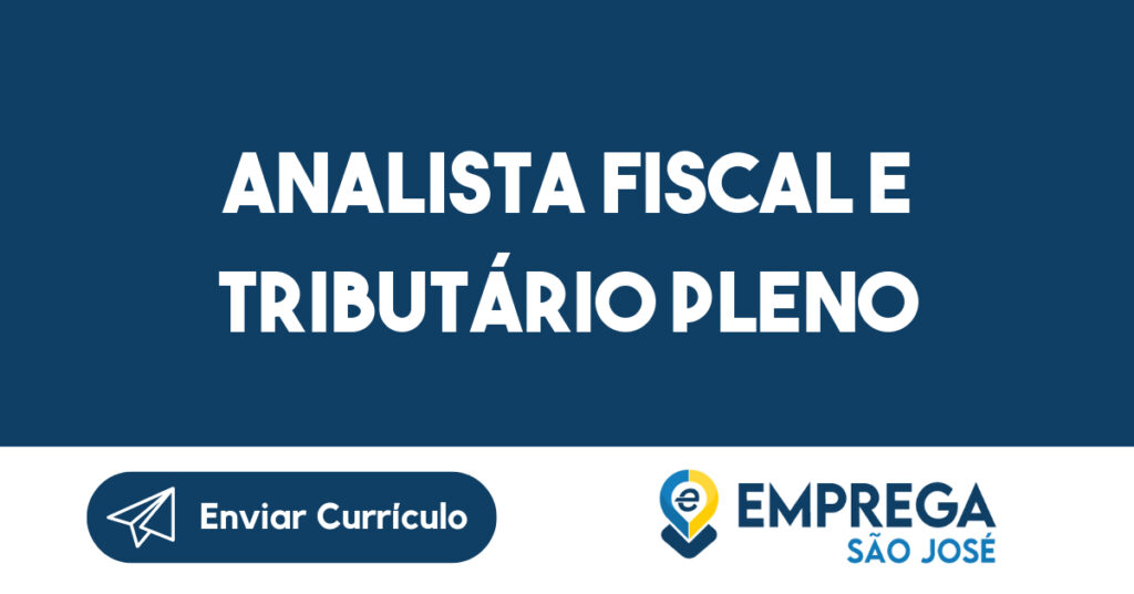 ANALISTA FISCAL E TRIBUTÁRIO PLENO-Jacarei - SP 1