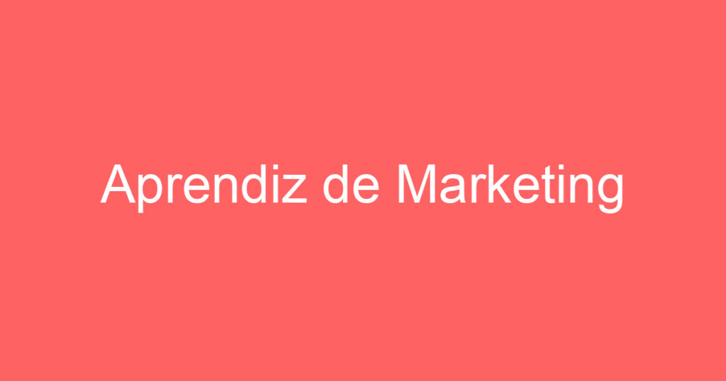 Aprendiz de Marketing 1