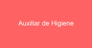 Auxiliar de Higiene 14