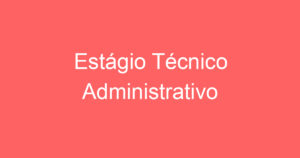 Estágio Técnico Administrativo 8