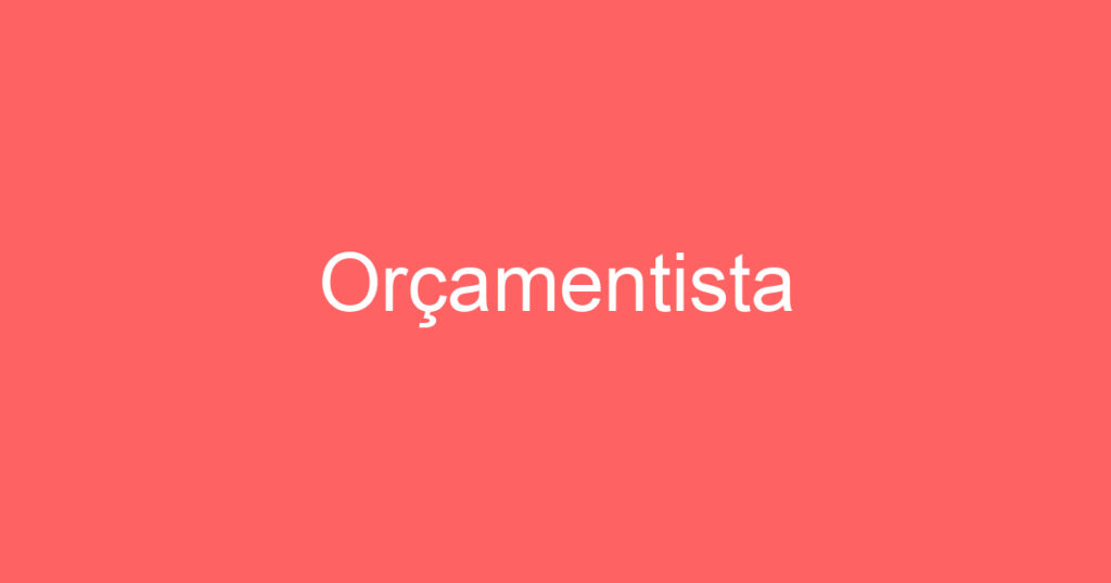 Orçamentista 1