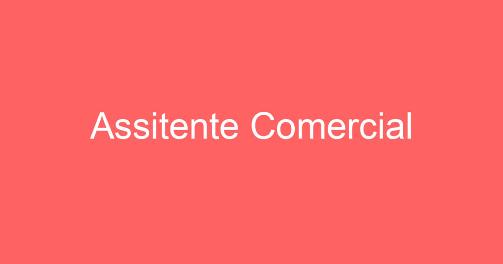 Assitente Comercial 1