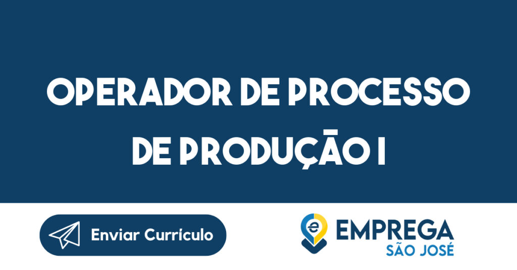 Operador de Processo de Produção I-Jacarei - SP 1