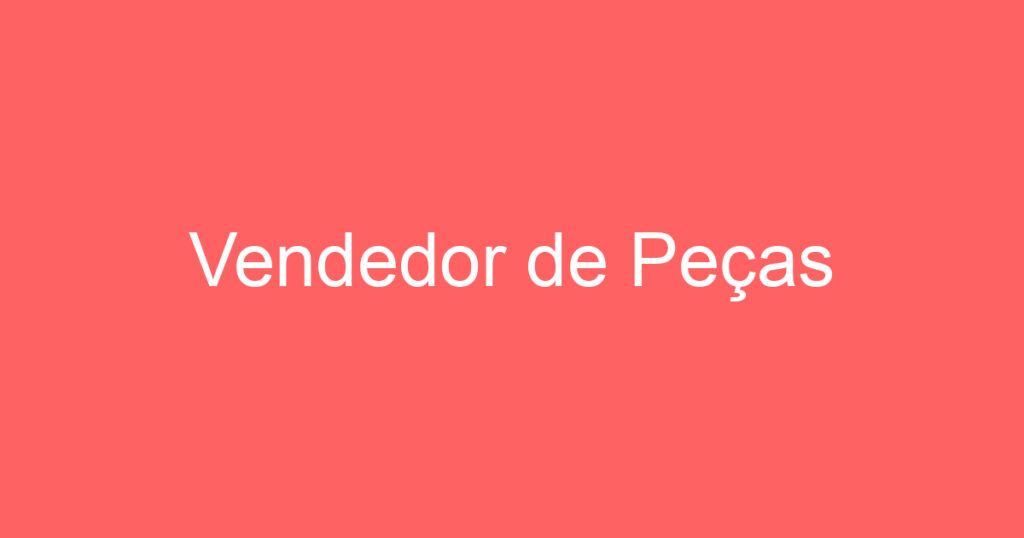 Vendedor de Peças 1