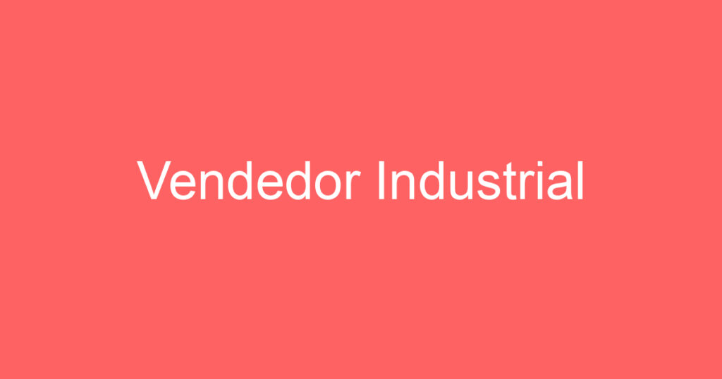 Vendedor Industrial 1