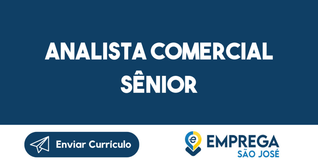 ANALISTA COMERCIAL SÊNIOR-São José dos Campos - SP 1