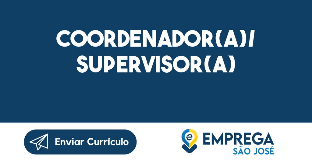 Coordenador(a)/ Supervisor(a)-Jacarei - SP 1